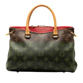 Louis Vuitton-Louis Vuitton Monogram Pallas BB Handbag-Red,Fuschia
