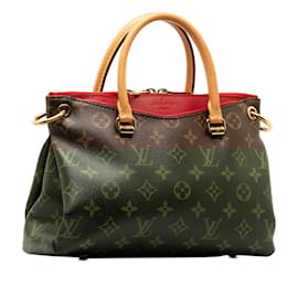 Louis Vuitton-Louis Vuitton Monogram Pallas BB Handbag-Red,Fuschia