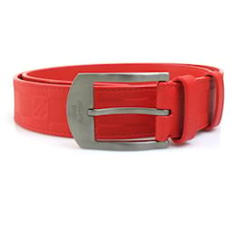 Louis Vuitton-Louis Vuitton Damier Infini Red Belt-Red