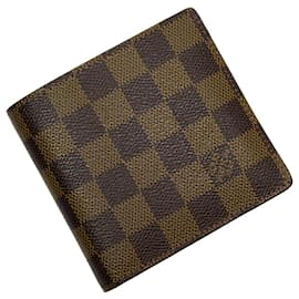 Louis Vuitton-Louis Vuitton Damier Bi-fold Wallet-Brown,Damier ebene