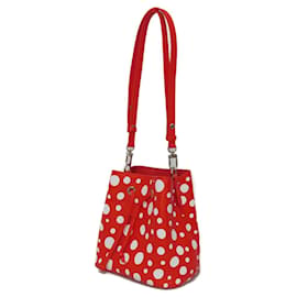 Louis Vuitton-Bolsa Louis Vuitton LV x YK Neo Noe BB Infinity Dot Kusama Yayoi-Branco,Vermelho