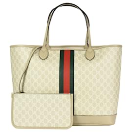 Gucci-Gucci Ophidia Large Tote Bag-White,Beige