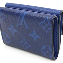 Louis Vuitton-Louis Vuitton Taigarama Tri-fold Wallet-Blue