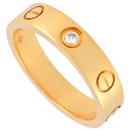 Cartier-Anel Cartier Love em ouro amarelo com diamante-Outro