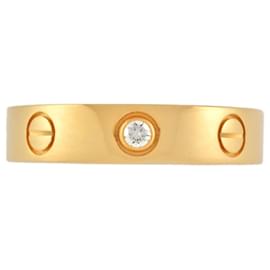 Cartier-Anel Cartier Love em ouro amarelo com diamante-Outro