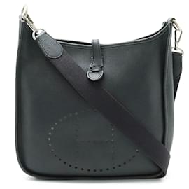 Hermès-Hermes Evelyn I 1 PM Shoulder Bag-Black