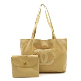 Chanel-Bolsa Tote Chanel Coco Mark-Bege