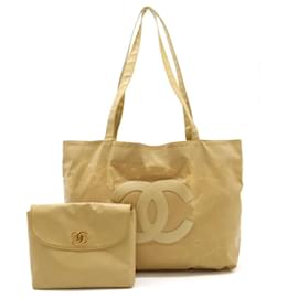 Chanel-Chanel Coco Mark Tote Bag-Beige