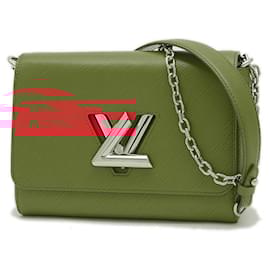 Louis Vuitton-Louis Vuitton Epi Twist MM Chain Shoulder Bag-Red