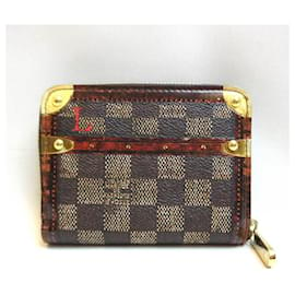 Louis Vuitton-Louis Vuitton Zippy Coin Purse-Brown,Red