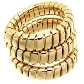 Bulgari-Bvlgari Tubogas Ladies Ring in Yellow Gold-Golden