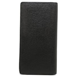 Louis Vuitton-Louis Vuitton Taiga Long Bill Wallet-Black