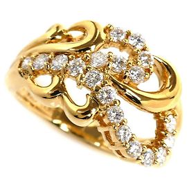 LANVIN K18YG Yellow Gold Diamond Ring Other