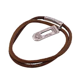 Hermès-HERMES Touareg 925 Bracelet-Brown