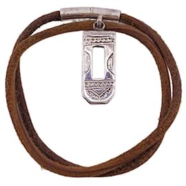 Hermès-HERMES Touareg 925 Bracelet-Brown