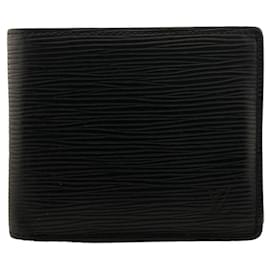 Louis Vuitton-Louis Vuitton Black Epi Bi-fold Wallet-Black