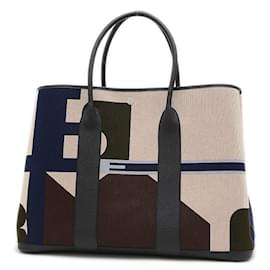 Hermès-Hermes Garden GM 49 Voyage Handbag-Black,Multiple colors