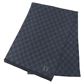 Louis Vuitton-Louis Vuitton Navy Wool Stole-Navy blue