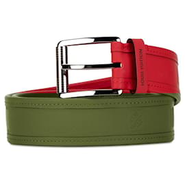 Louis Vuitton-Ceinture Santur Stamp Damier Infinie Louis Vuitton-Rouge