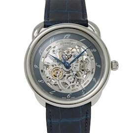 Hermès-Hermes HERMES Arceau AR6 710 Men's Watch-Silvery