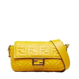 Fendi-Bolsa Fendi Zucca 8BR600-Amarelo