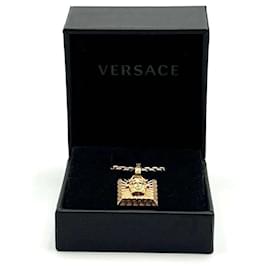 Versace-Colar Pendente Medusa Masculino Versace-Dourado