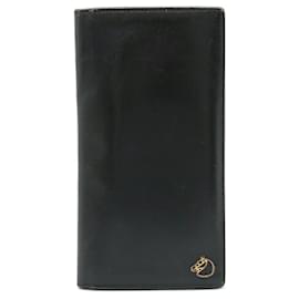 Hermès-HERMES Osaka Long Billfold Bi-Fold Wallet-Black