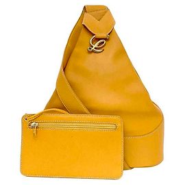 Borsa a spalla in pelle Loewe Anton Arancione