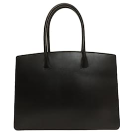 Hermès-Sac à main noir Hermes White Bus PM-Noir