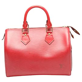 Louis Vuitton-Louis Vuitton Epi Speedy 25 Handbag-Red