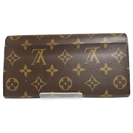 Louis Vuitton-Louis Vuitton Monogram Portefeuille Sarah Long Wallet-Brown