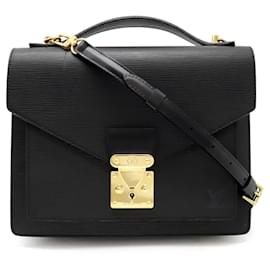 Louis Vuitton-Louis Vuitton Epi Monceau Second Bag-Black