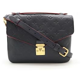 Louis Vuitton-Louis Vuitton Monogram Empreinte Pochette Metis MM Handbag-Red