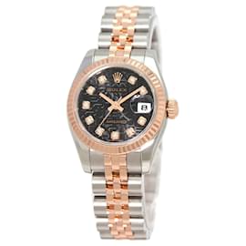 Rolex-Montre-bracelet Rolex Datejust noire-Noir