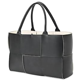 Bottega Veneta-Bottega Veneta Medium Arco Tote Bag-Black,White