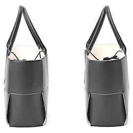 Bottega Veneta-Bottega Veneta Medium Arco Tote Bag-Black,White