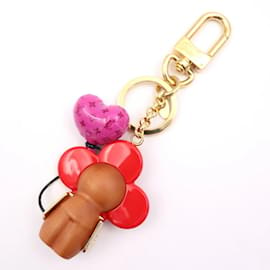 Louis Vuitton-Louis Vuitton Porte Cle Vivienne Keychain-Brown,Red,Purple