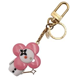 Louis Vuitton-Llave Vivienne Muñeco de Nieve Louis Vuitton-Rosa,Blanco