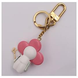 Louis Vuitton-Llave Vivienne Muñeco de Nieve Louis Vuitton-Rosa,Blanco