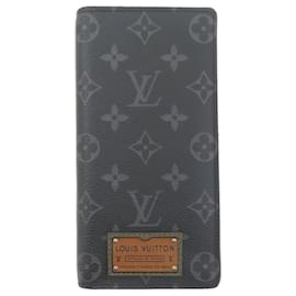 Louis Vuitton-Louis Vuitton Monogram Eclipse Long Wallet-Black