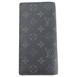 Louis Vuitton-Louis Vuitton Monogram Eclipse Long Wallet-Black