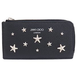 Monedero con motivo de estrella Jimmy Choo Beige