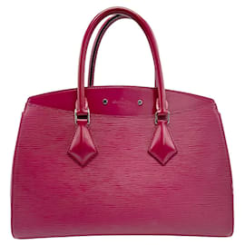 Louis Vuitton-Bolsa Louis Vuitton Epi Sufflo MM-Fuschia