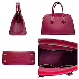 Louis Vuitton-Bolsa Louis Vuitton Epi Sufflo MM-Fuschia