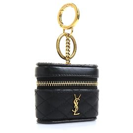Funda de cuero Saint Laurent para AirPods Pro Negro
