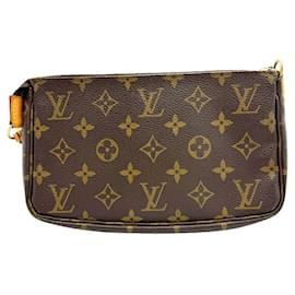 Louis Vuitton-Sac à main Pochette Monogram Louis Vuitton-Marron