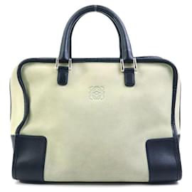 Loewe-Loewe Amazona Handbag-Black,Light green