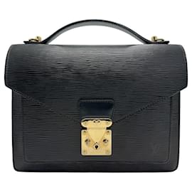 Louis Vuitton-Louis Vuitton Epi Monceau Handbag-Black