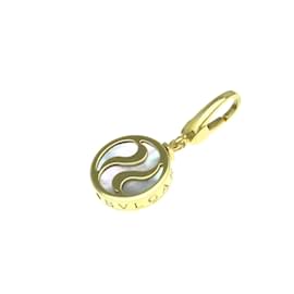 Bulgari-Bvlgari Optical Charm Pendant Necklace-Golden