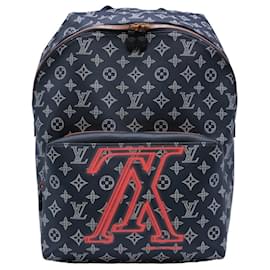 Louis Vuitton-Louis Vuitton Upside Down Apollo Backpack-White,Red,Navy blue